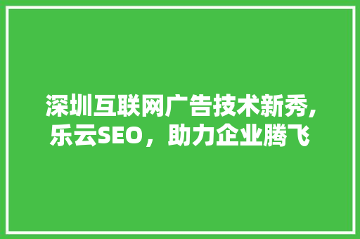 深圳互联网广告技术新秀,乐云SEO，助力企业腾飞