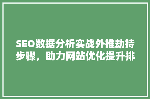 SEO数据分析实战外推劫持步骤，助力网站优化提升排名
