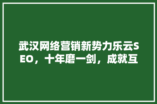 武汉网络营销新势力乐云SEO，十年磨一剑，成就互联网时代品牌崛起之路